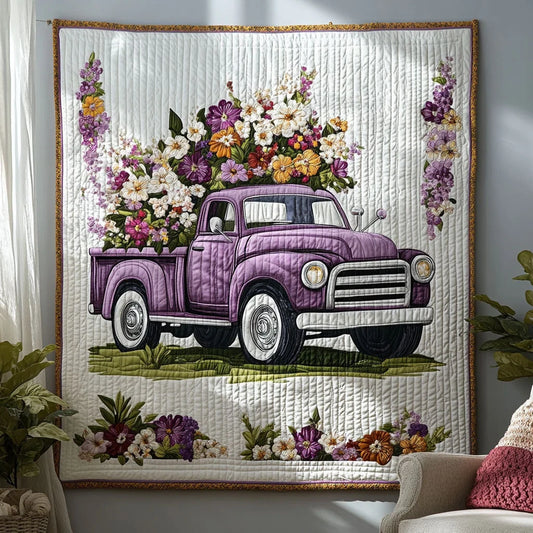 Garden Truck Quilt Blanket