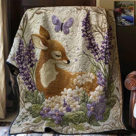 Gentle Forest Guardian Quilt Blanket