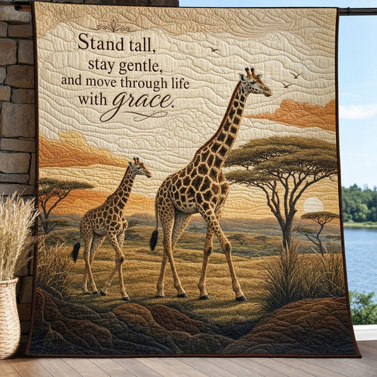 Gentle Giant Quilt Blanket - Quilted Blanket by OtterMia