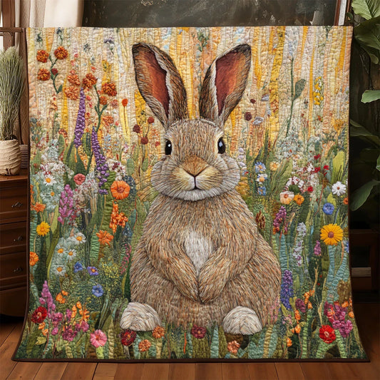 Gentle Hare Quilt Blanket