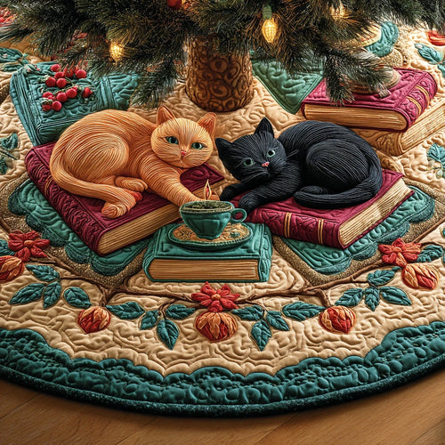 Gentle Page Paws Christmas Quilted Tree Skirt
