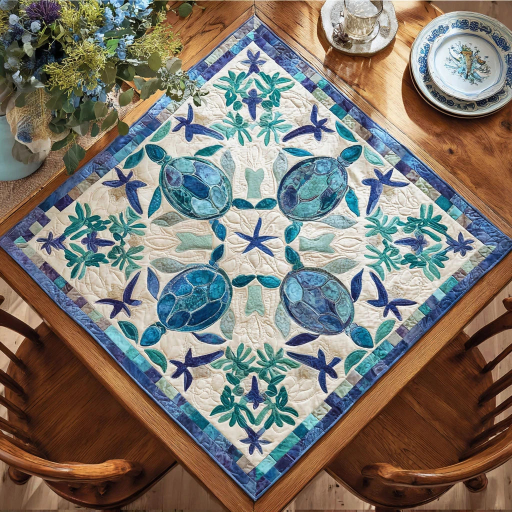 Gentle Tide Quilted Table Topper