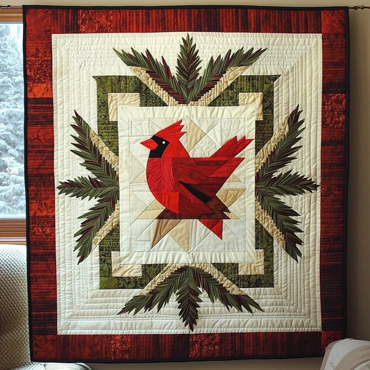 Geometric Cardinal 0112001cl Quilt Blanket