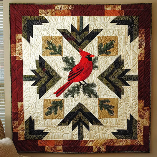 Geometric Cardinal 0112002cl Quilt Blanket