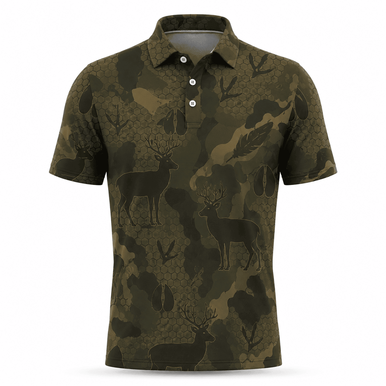 Deer Hunting Men Polo Shirt