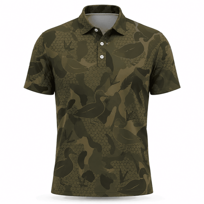 Mallard Duck Hunting Men Polo Shirt