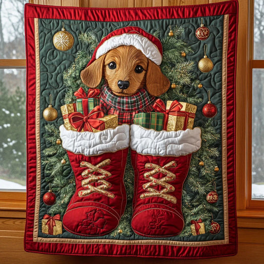 Gift Box Guardian Quilt Blanket