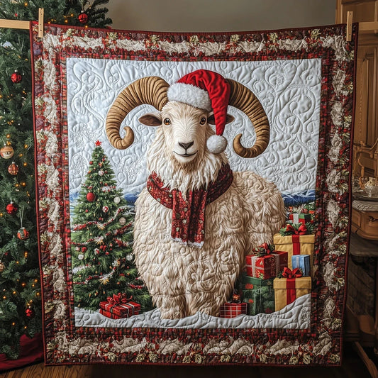 Gift Bringer Goat Quilt Blanket