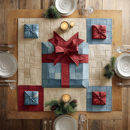 Gift of Joy Quilted Table Topper