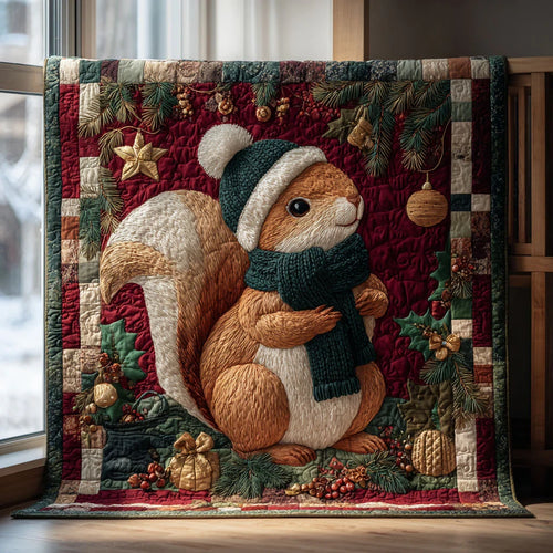 Gifted Squirrel Quilt Blanket