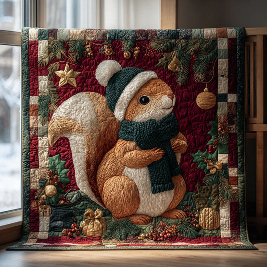 Gifted Squirrel Quilt Blanket