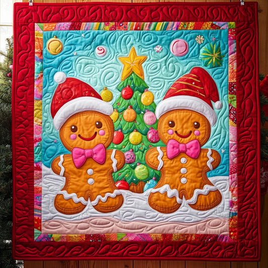 Gingerbread Charm Quilt Blanket