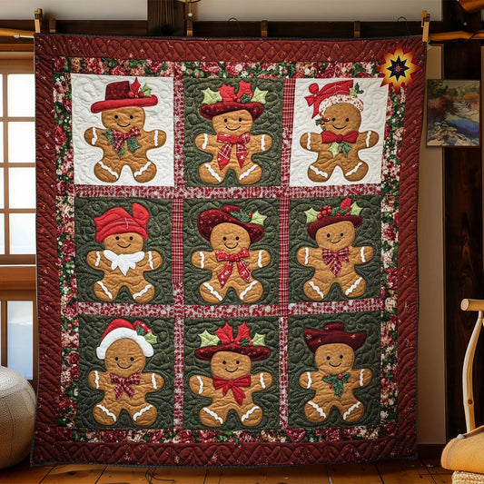 Gingerbread Rodeo Quilt Blanket