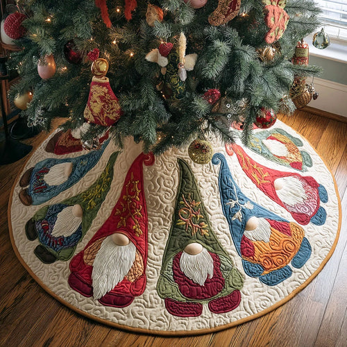 Glitter Gum Christmas Quilted Tree Skirt