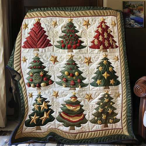 Glitter Pine Quilt Blanket