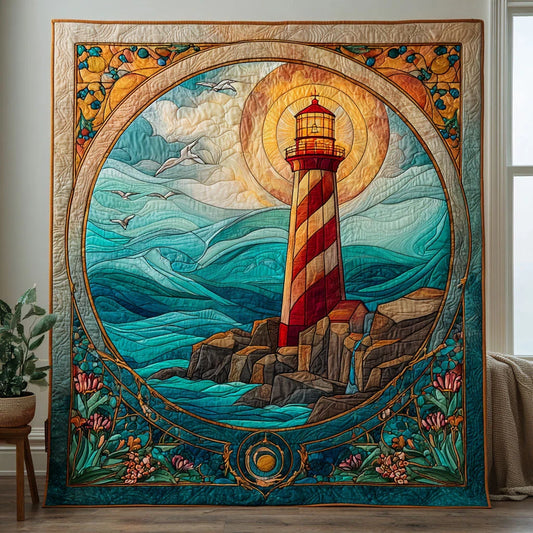 Glow Lighthouse Quilt Blanket