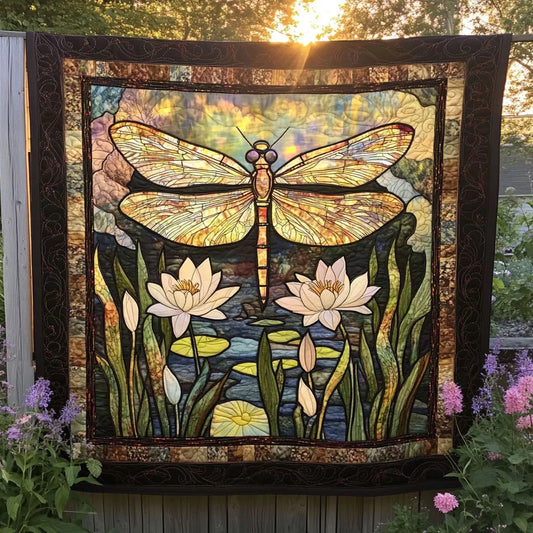 Glowing Stillness Quilt Blanket