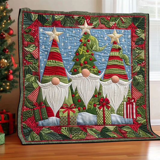 Gnome Gift Quilt Blanket