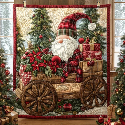 Gnome Joy Quilt Blanket
