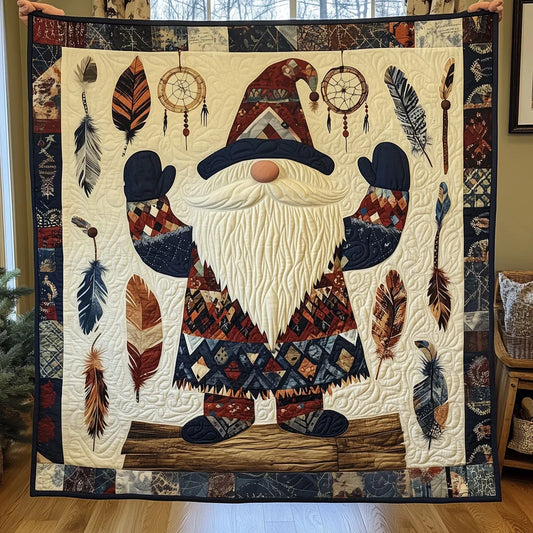 Gnome Native American Quilt Blanket