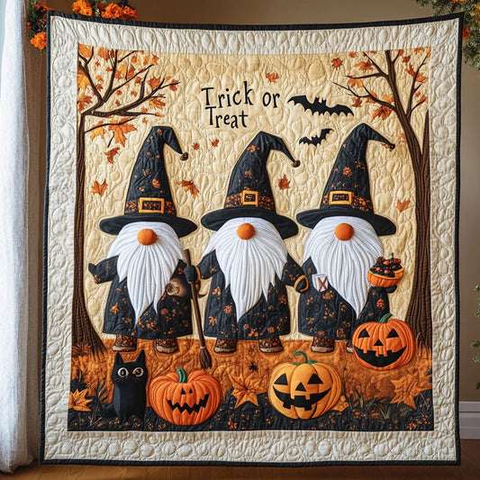 Gnome Witch Quilt Blanket