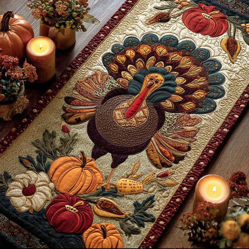 Gobble and Gather Quilted Table Runner
