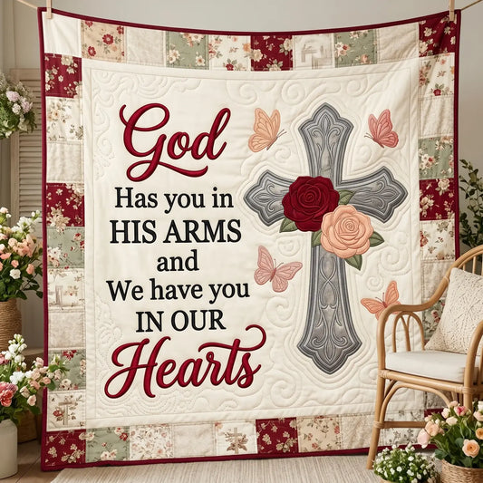 God Heart Quilt Blanket