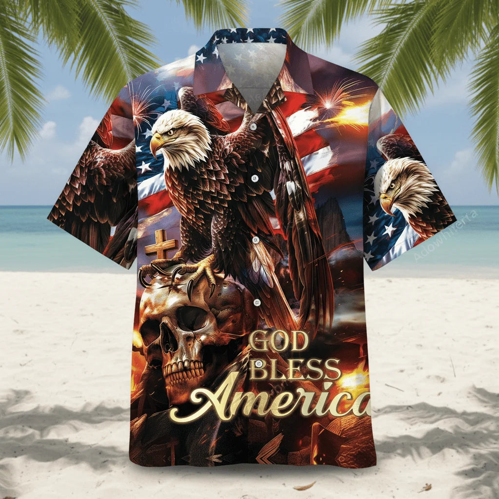 God Bless America Hawaiian Shirt