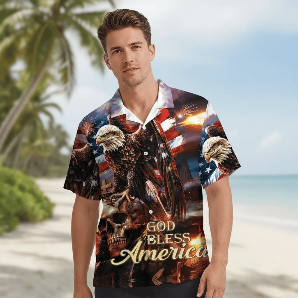 God Bless America Hawaiian Shirt