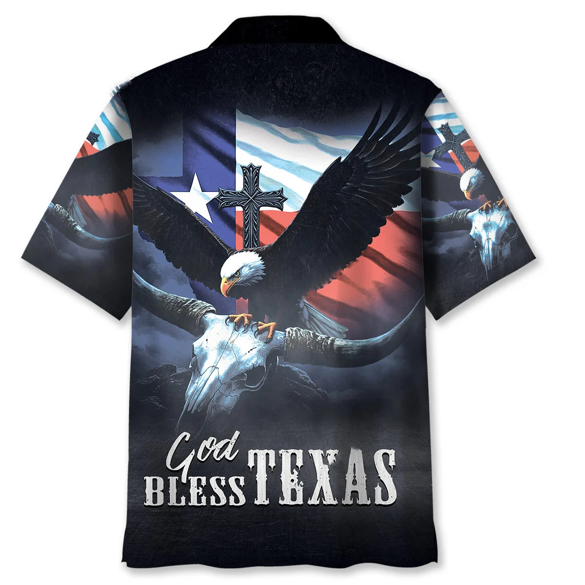 God Bless Texas Hawaiian Shirt