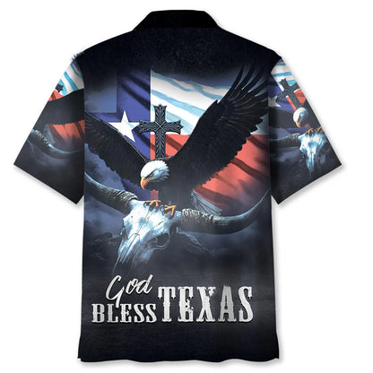God Bless Texas Hawaiian Shirt
