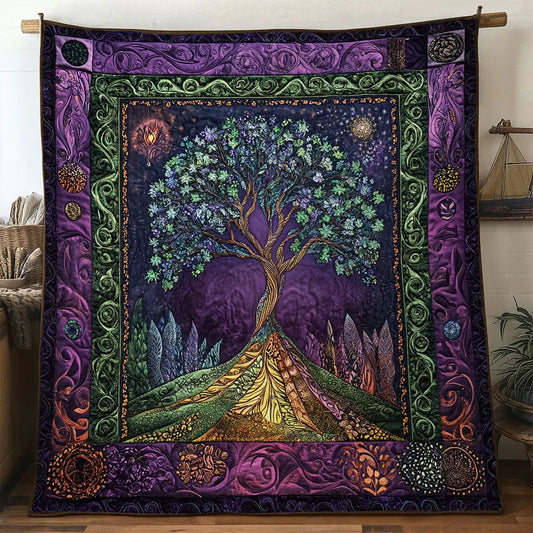 Goddess Tree Of Life Quilt Blanket