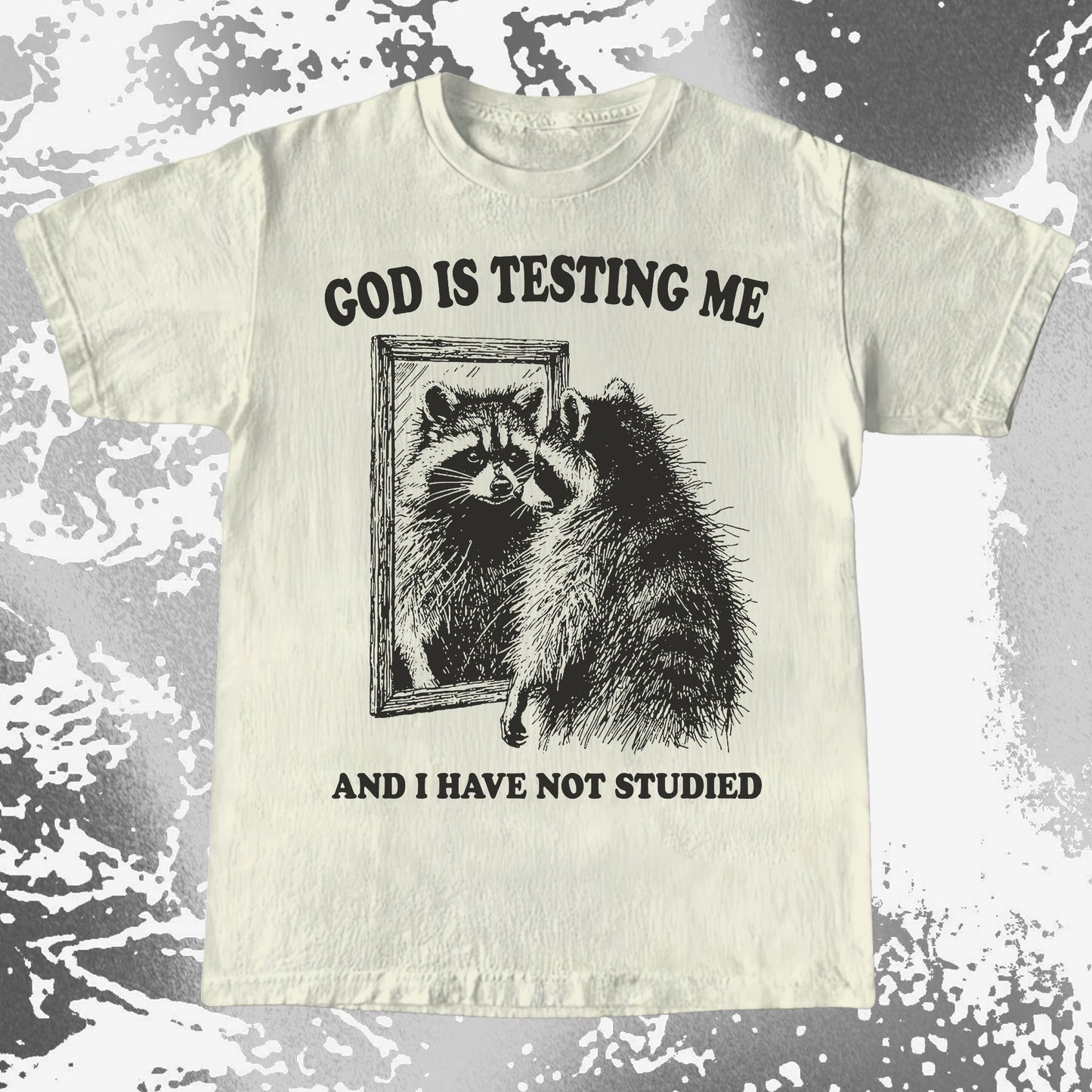 God Is Testing Me And I Have Not Studied Shirt (view 9)