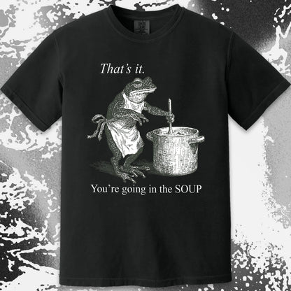 You're Going in the Soup Frog Shirt (view 11)
