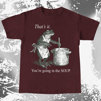 You're Going in the Soup Frog Shirt (view 7)