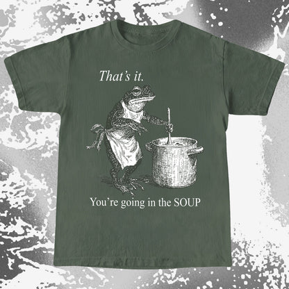 You're Going in the Soup Frog Shirt (view 5)