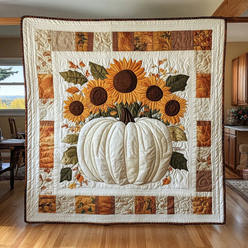 Golden Field Quilt Blanket
