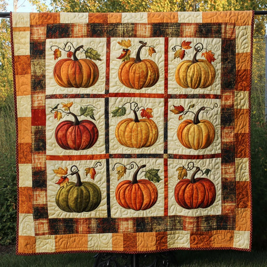 Golden Gourd Quilt Blanket