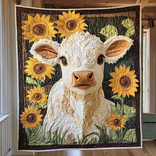 Golden Grazers Quilt Blanket