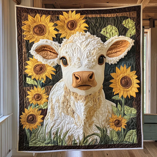 Golden Grazers Quilt Blanket
