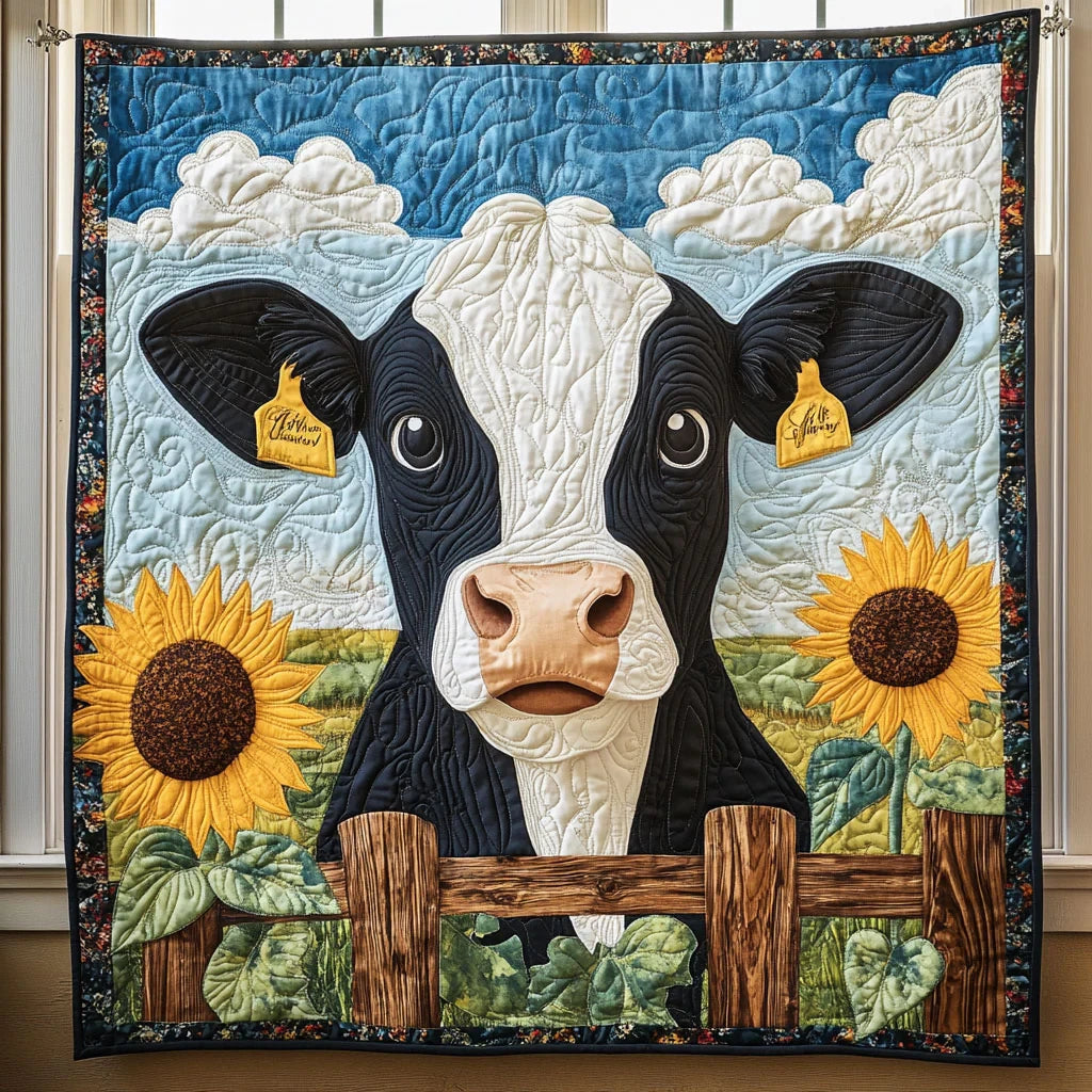 Golden Hooves Quilt Blanket