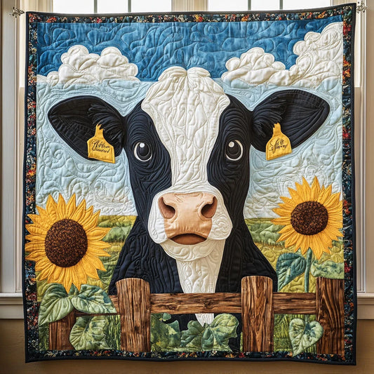 Golden Hooves Quilt Blanket