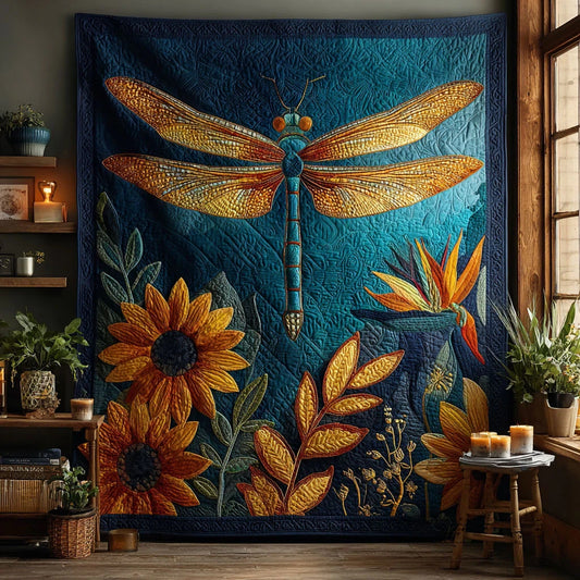 Golden Hope Quilt Blanket
