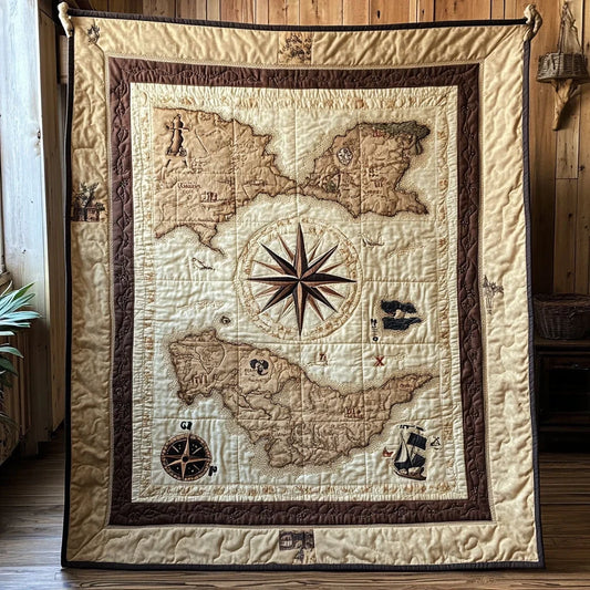 Golden Horizon Quilt Blanket