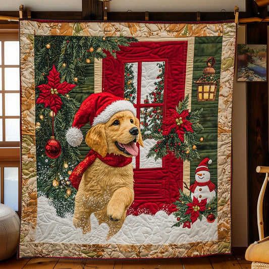 Golden Joy Quilt Blanket