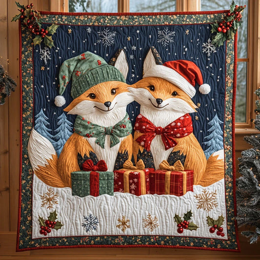 Golden Paws Quilt Blanket