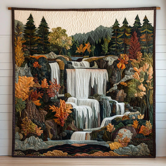 Golden Rapids Quilt Blanket