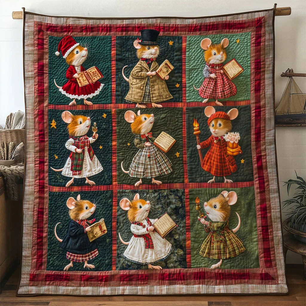 Golden Street Mouse Quilt Blanket