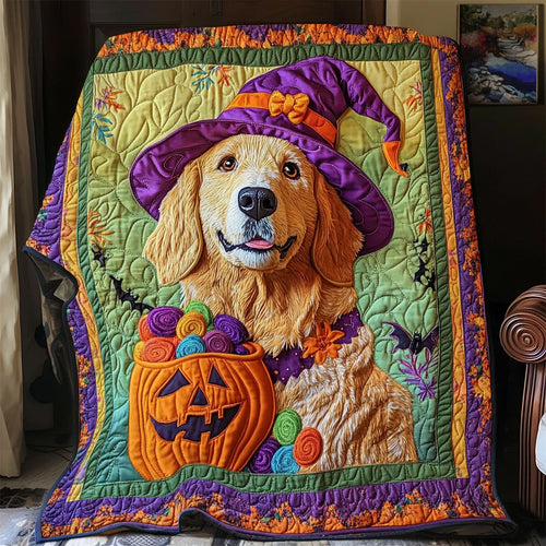 Golden Treats Quilt Blanket