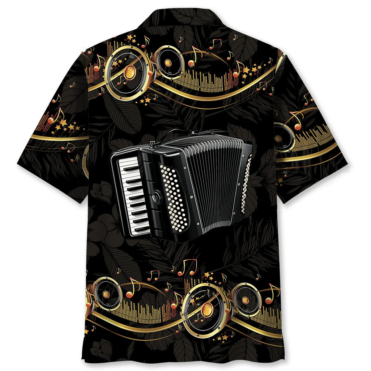 Golden Accordion Hawaiian Shirt